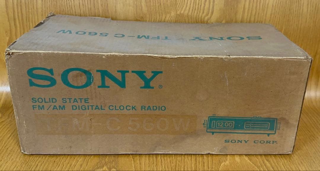 ☆希少【未使用】SONY TFM-C560W 1976年頃昭和レトロ時計ラジオ