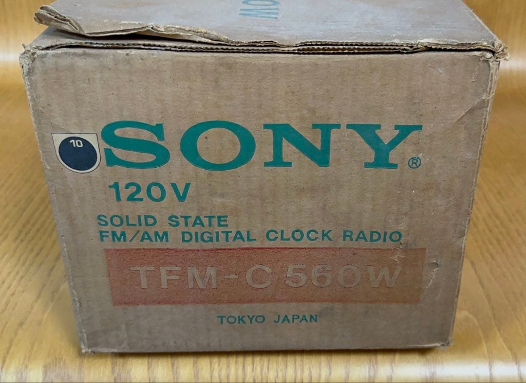 ☆希少【未使用】SONY TFM-C560W 1976年頃昭和レトロ時計ラジオ