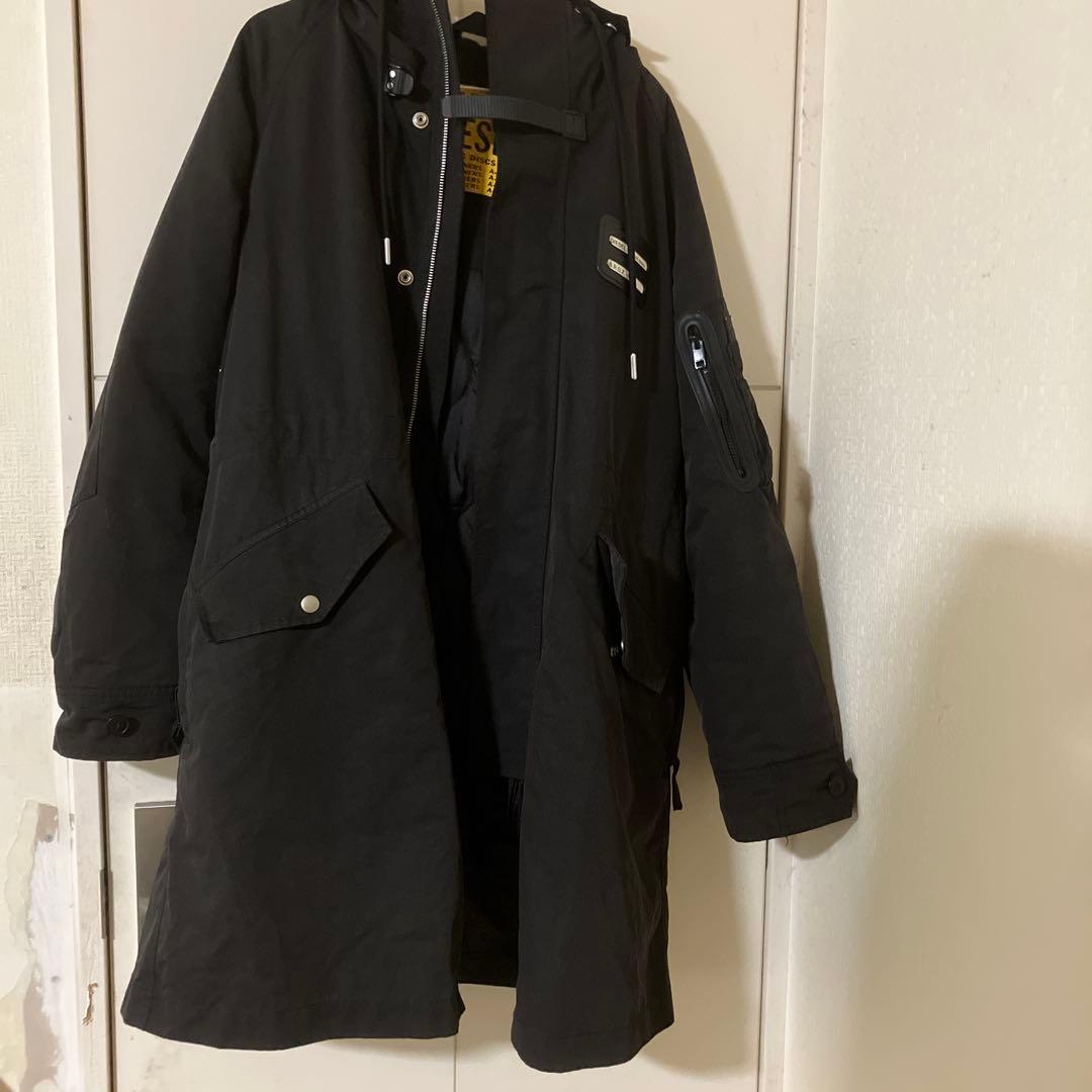 DIESEL ブラック モッズコート