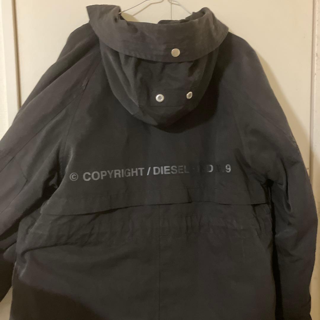 DIESEL ブラック モッズコート