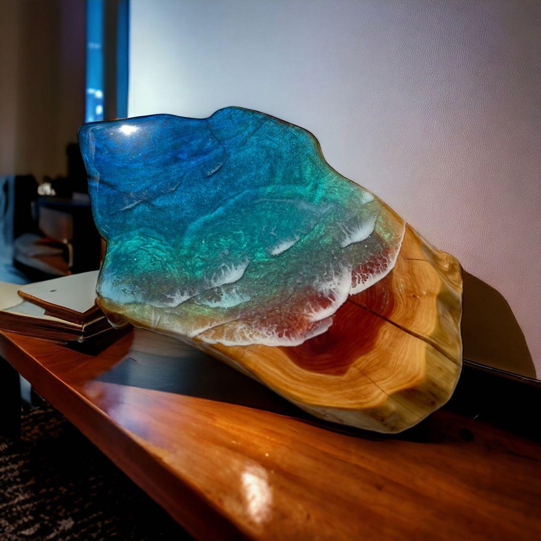 一点物　レジンアート　海アート　インテリア　オーシャンアート　無垢