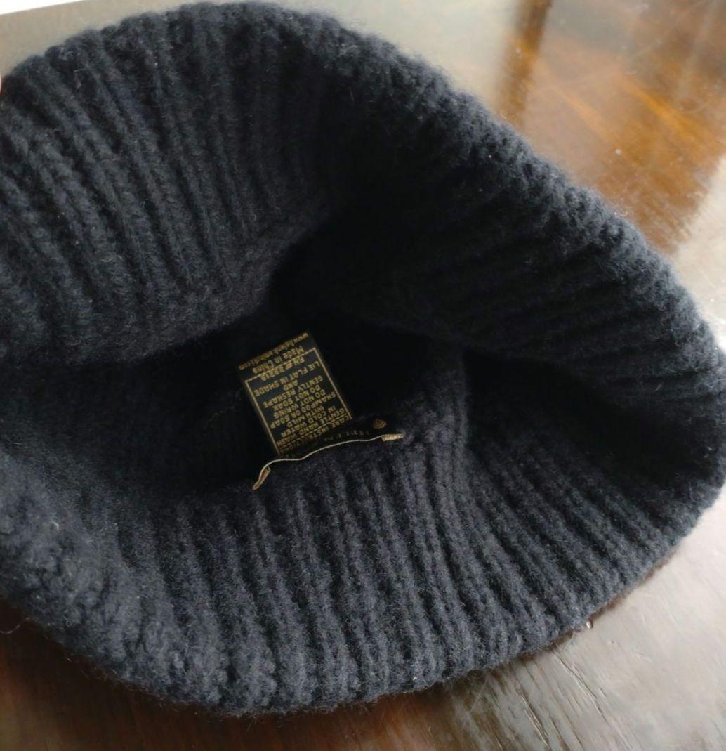 エルヘレンカミンスキー カシミア100％ ニット帽　黒