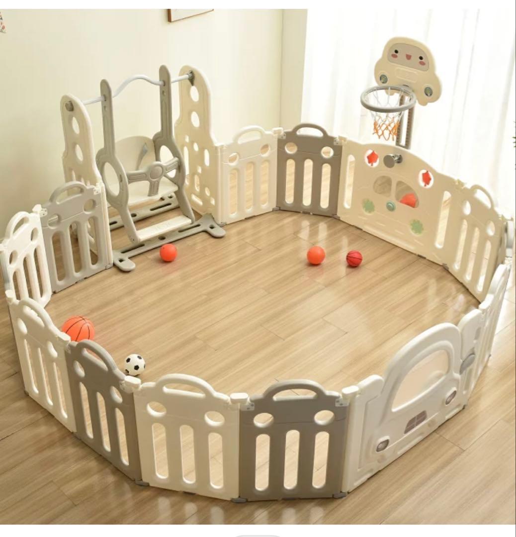 折りたたみベビーサークル 14枚セット ブランコ