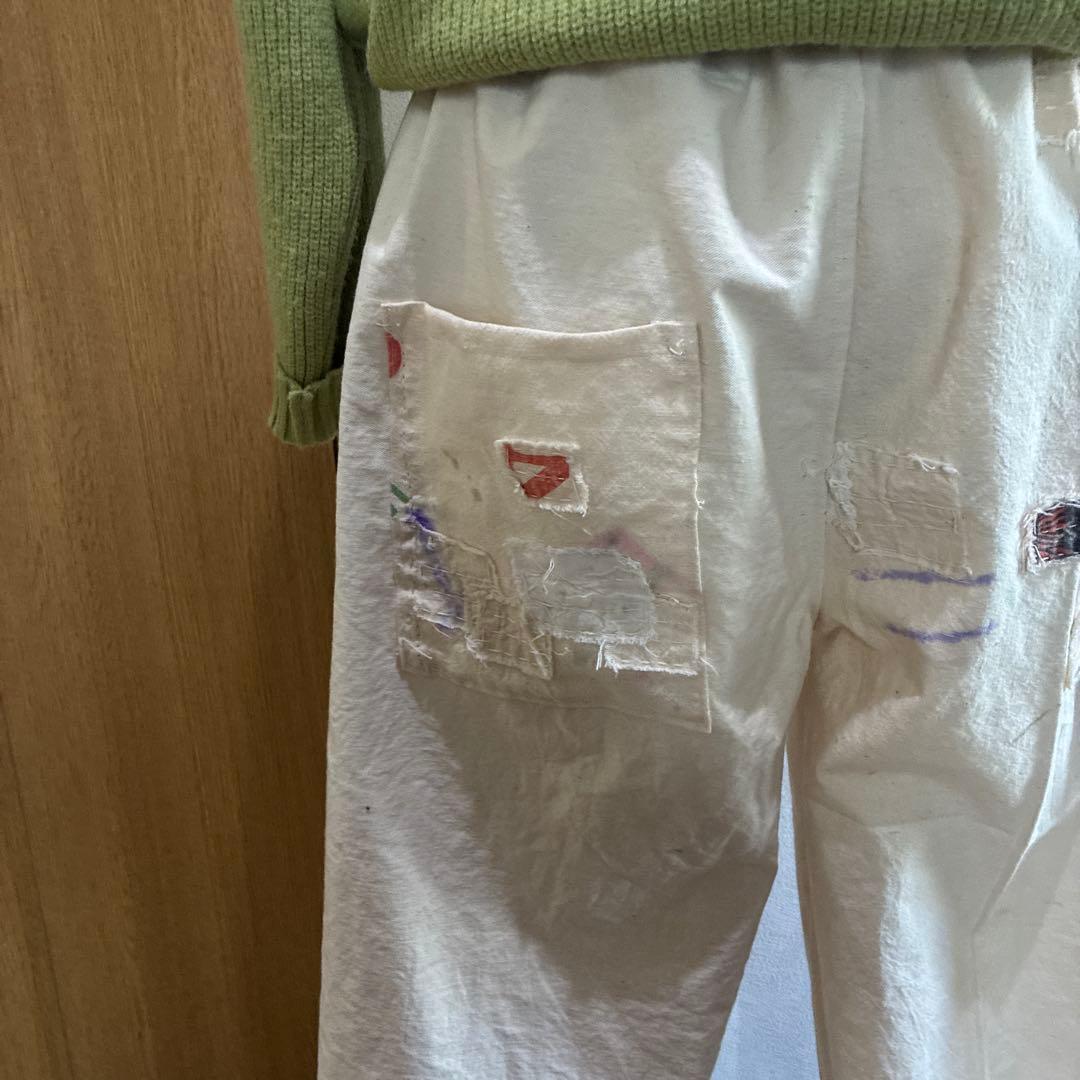 古布　粉袋からのダボパンツ