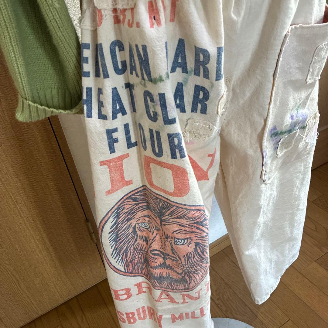 古布　粉袋からのダボパンツ