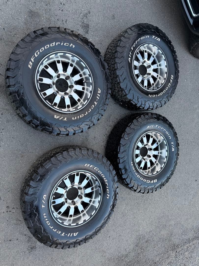 ランクル用タイヤホイール 4本セット LT265/75R16 8J 2022年