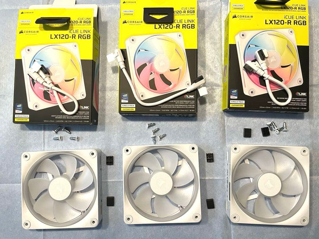 Corsair LX120-R RGB 120mmファン 3個セット【バラ売可】