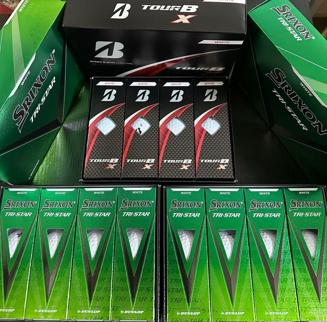 ゴルフボール[新品]3箱セットSrixon TRI-STAR&TourB X