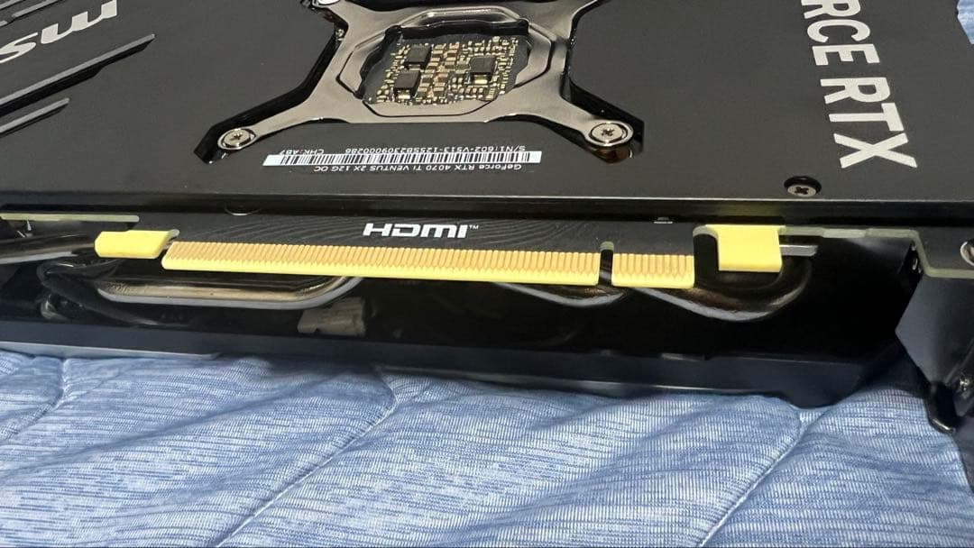グラフィックボード・グラボ・ビデオカード MSI GeForce RTX 4070 Ti VENTUS 2X