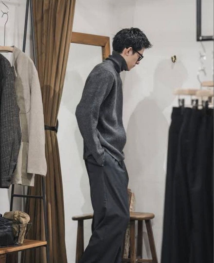 トップス AURALEE Milled French Merino Rib Knit 5