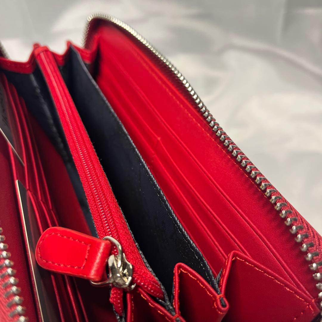 新品 Vivienne Westwood レッド ヴィヴィアン柄 赤内装 長財布