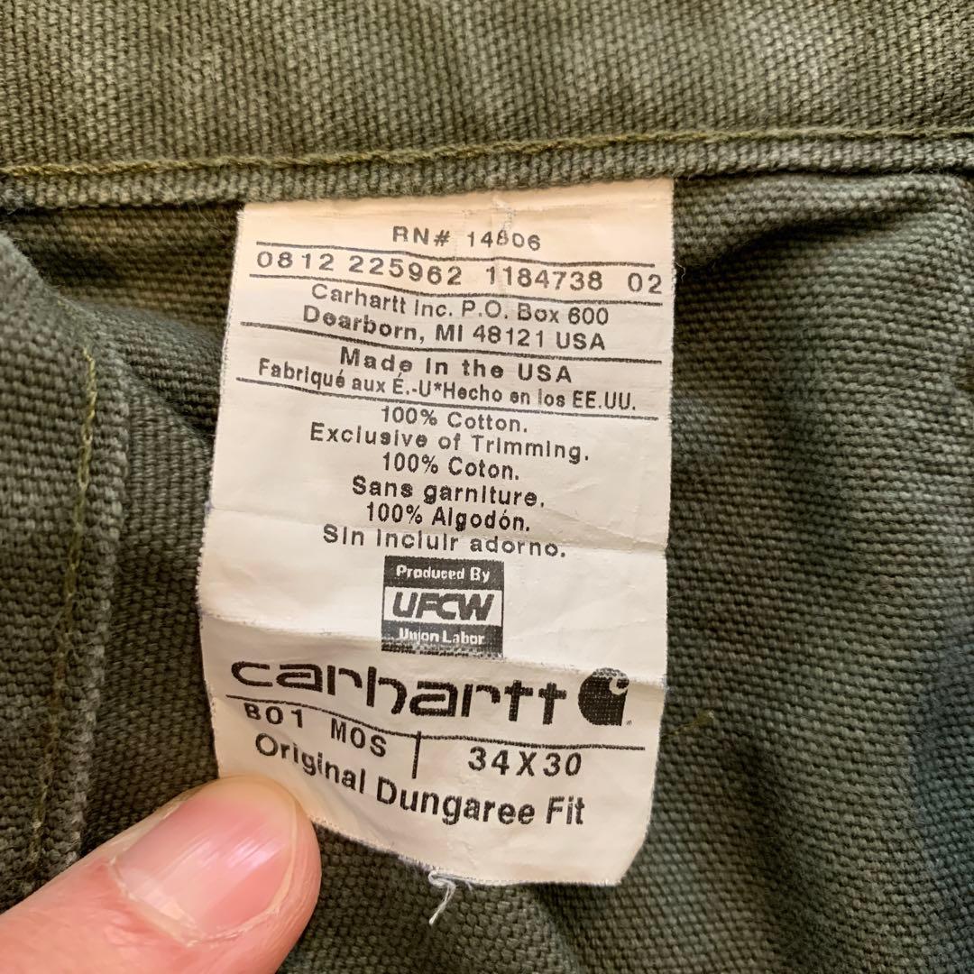 【レア】カーハート ダブルニー 34×30 アメリカ製 made in USA