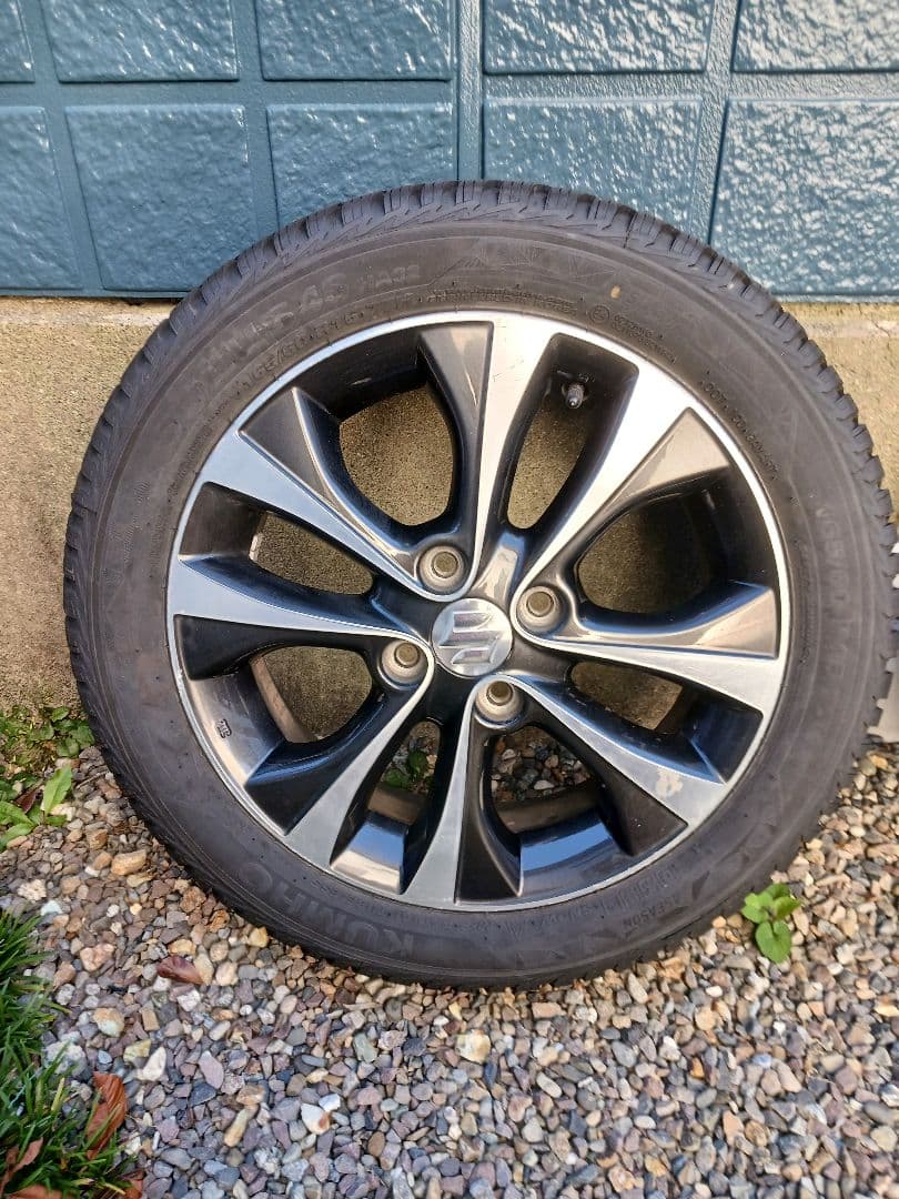 オールシーズ クムホソウルス4S165/60R15 スズキ純正ホイールセット