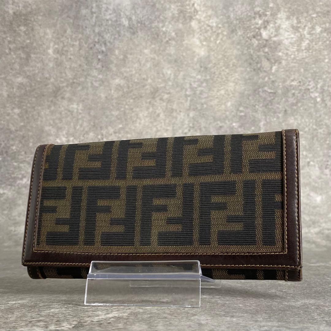 小物 Vintage Fendi Zucca long wallet