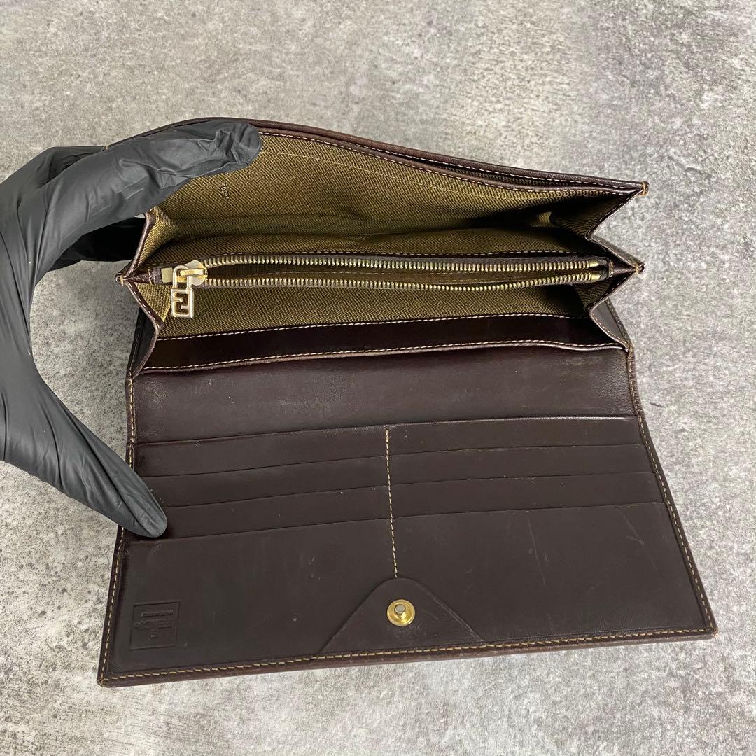 小物 Vintage Fendi Zucca long wallet