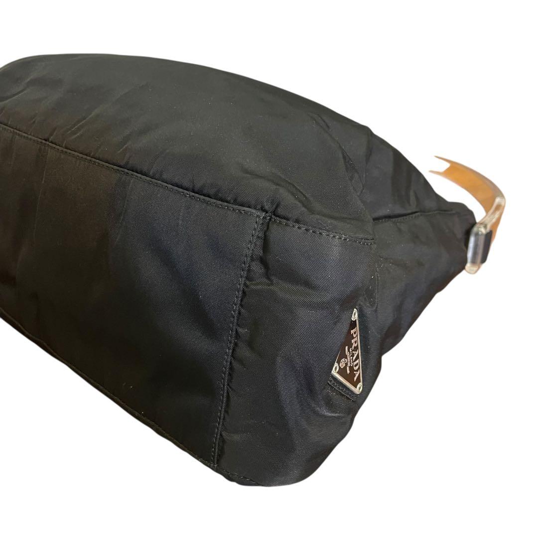 PRADA ナイロン ハンドバッグ クリアハンドル