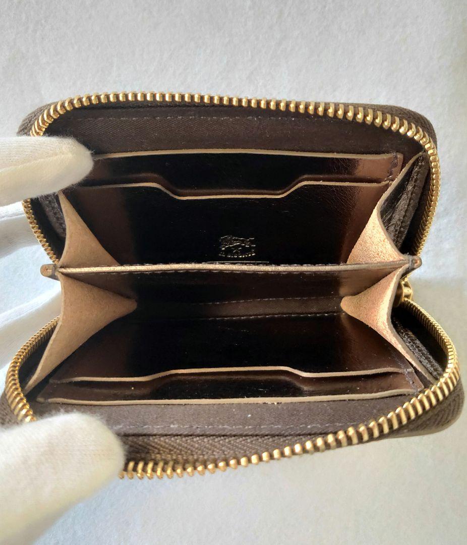 【新品】 イルビゾンテ ラウンドファスナー 折り財布 コンパクト ブロンズ