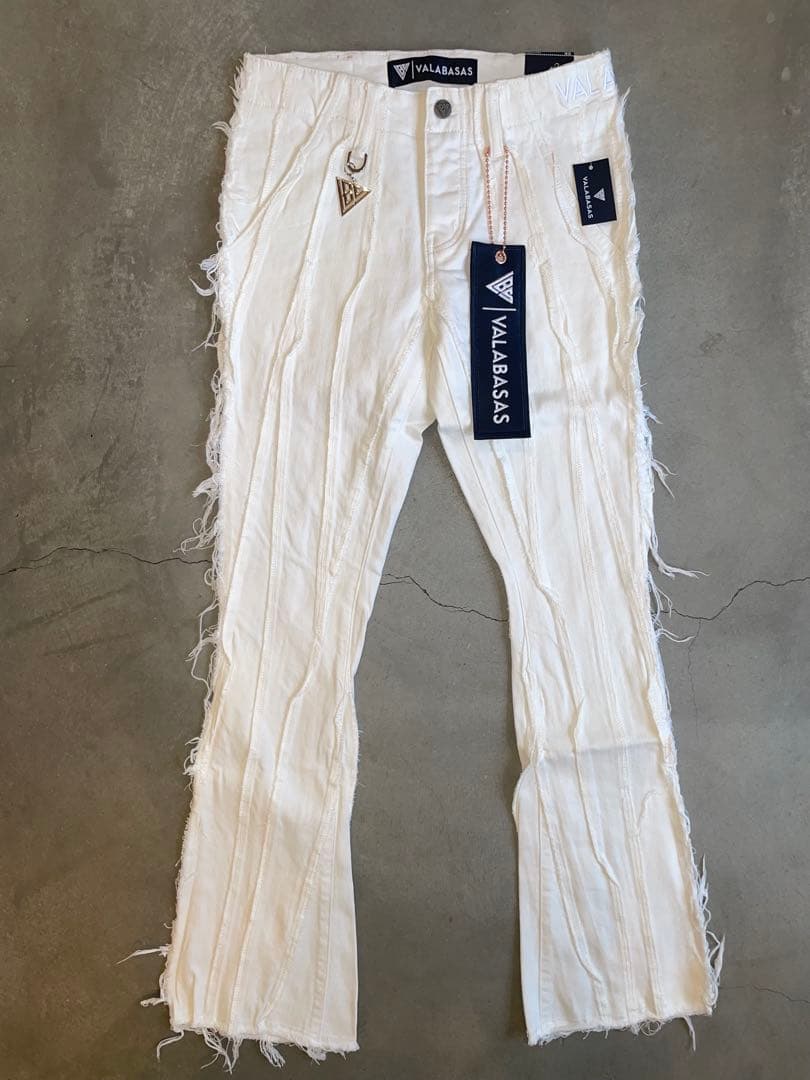 ‼️新作‼️VALABASAS バラバサス ホワイト フレアデニム 28 新品未使用