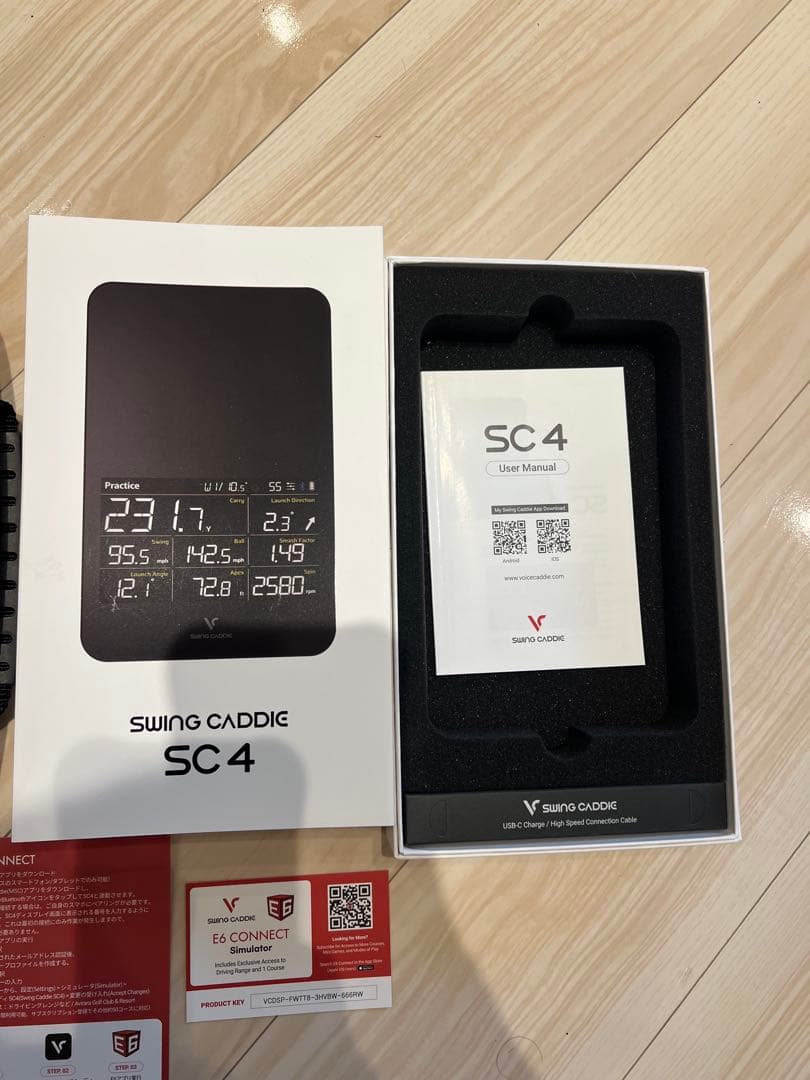SWING CADDIE SC4 別売ケース付き ボイスキャディ　弾道測定器
