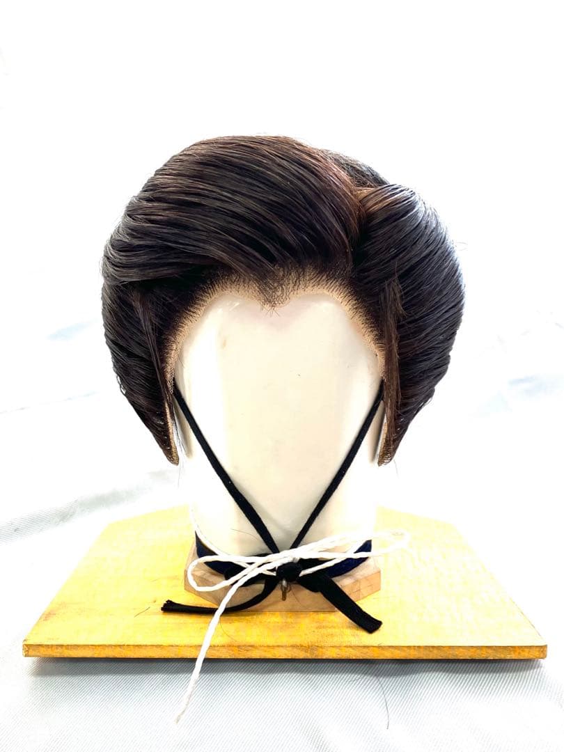 今西、小サイズ、夜会巻き、中古舞踊かつら、日本髪かつら、大衆演劇かつら、ケース付