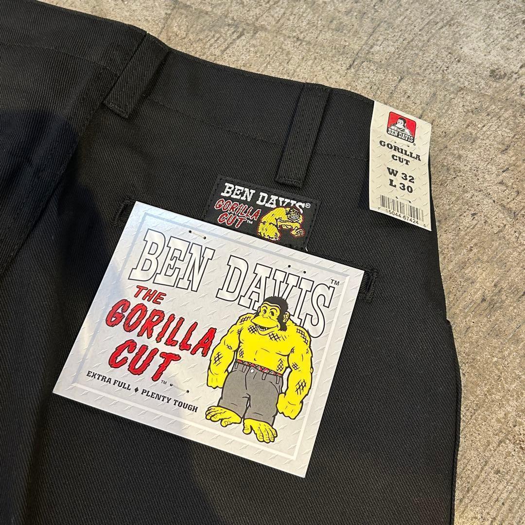 新品 BENDAVIS GORILLA CUT ゴリラカットパンツ 黒 W32