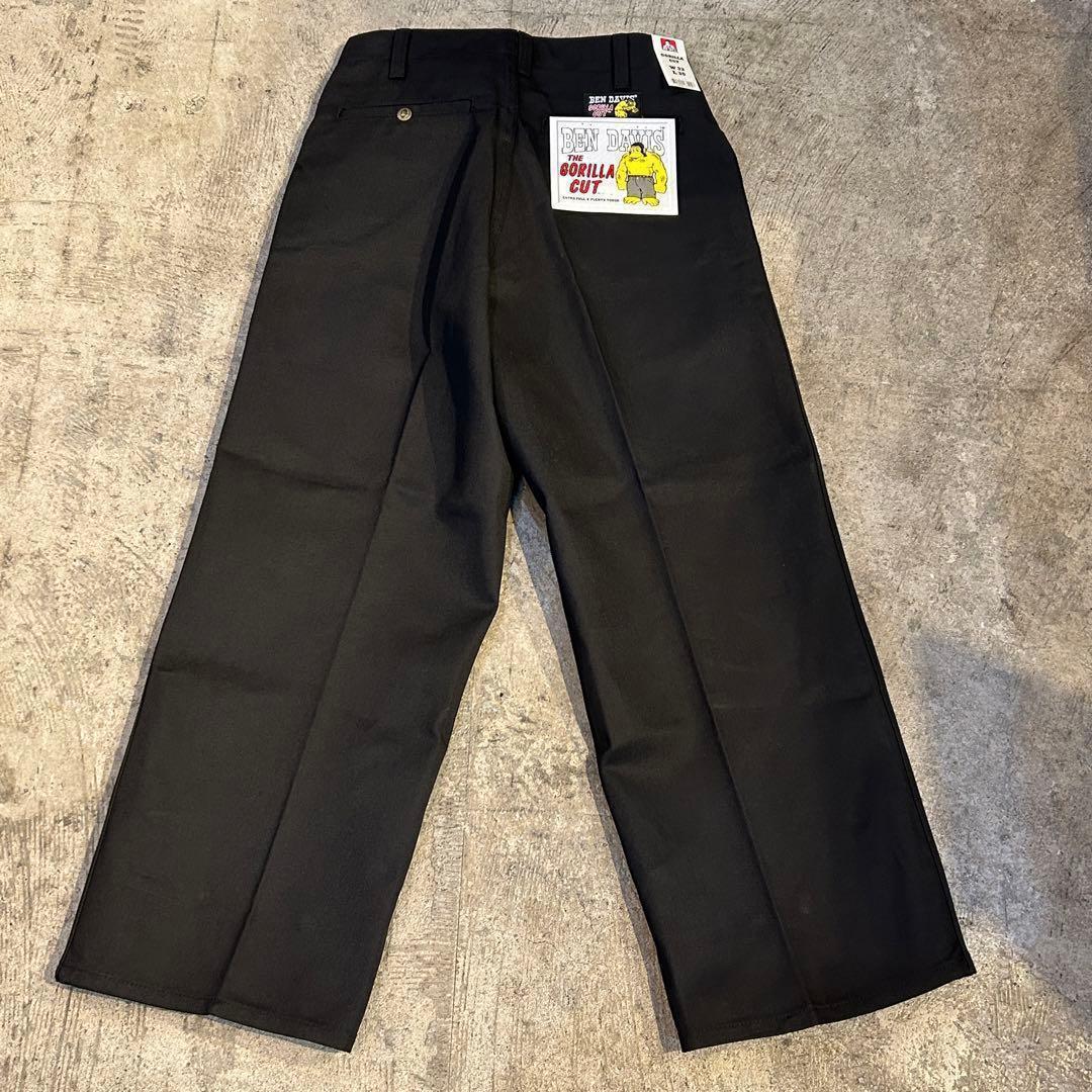 新品 BENDAVIS GORILLA CUT ゴリラカットパンツ 黒 W32
