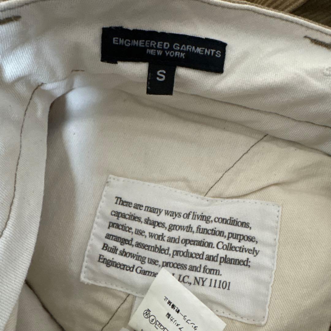 エンジニアードガーメンツ　ブラウン コーデュロイ カーゴパンツ