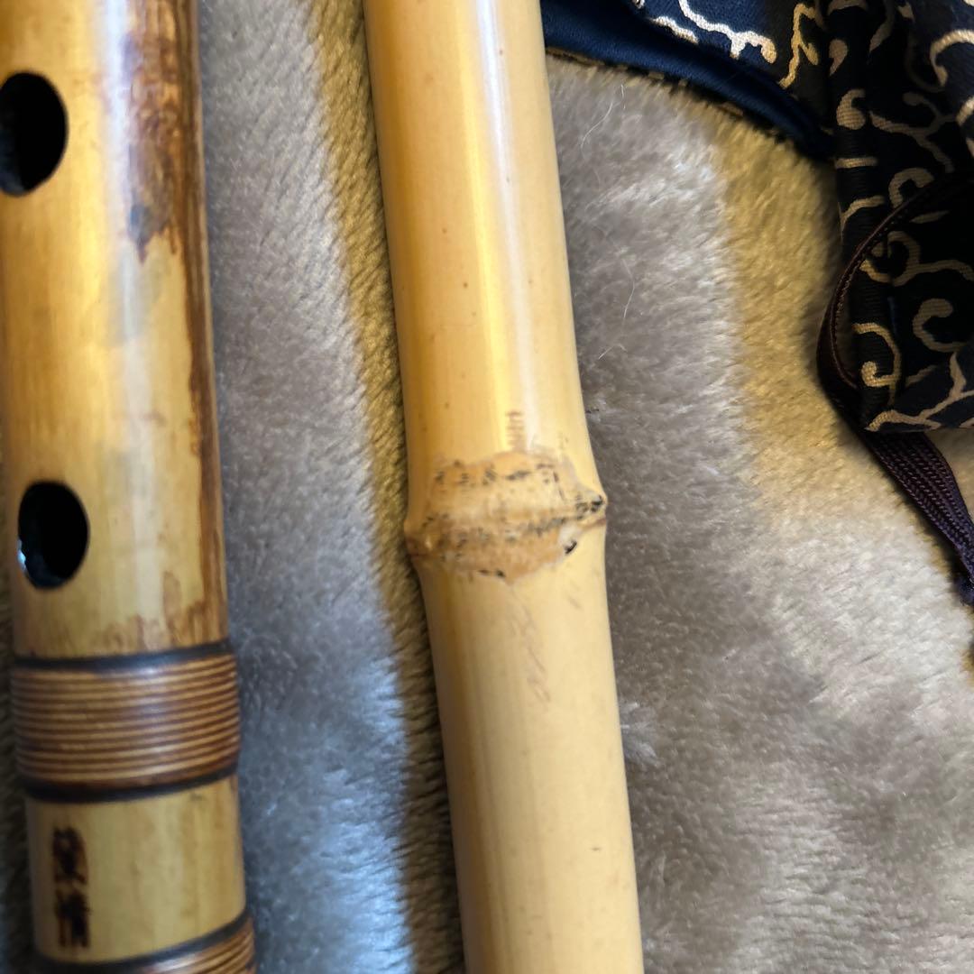 蘭情篠笛 竹製 ケース付き