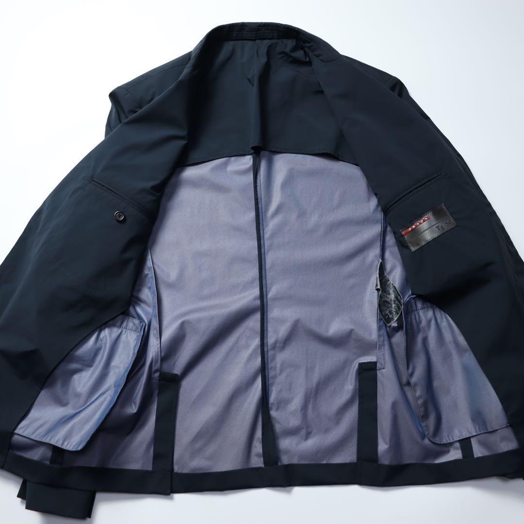 PRADA プラダ　ナイロン　テーラードジャケット ネイビー　メンズ　スポーツ