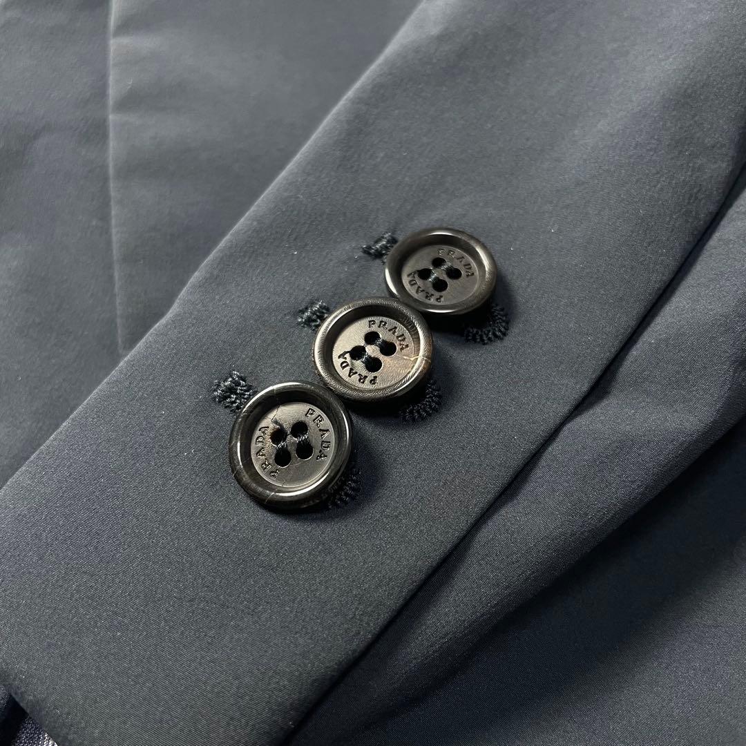 PRADA プラダ　ナイロン　テーラードジャケット ネイビー　メンズ　スポーツ