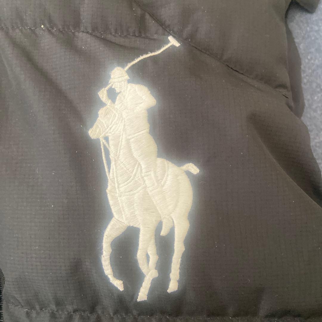 定価57000円⭐️ポロラルフローレン ダウンベスト ビッグポニー ブラック XS