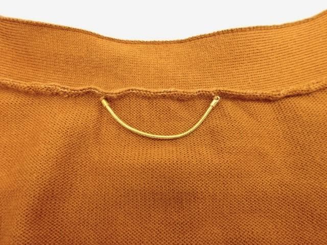 アパルトモン　BASIC KNIT CARDIGAN　綿100％　茶