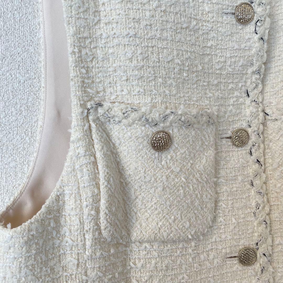 アナイ 36 フラッフィーツイード4ポケットジレ