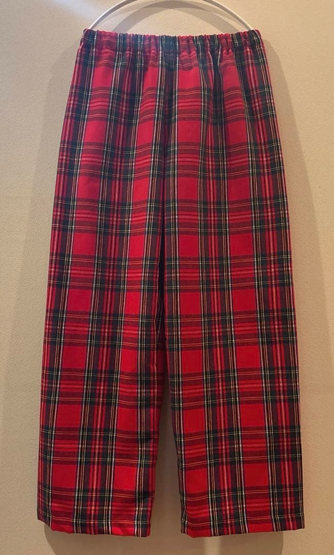 特価　ロイヤルスチュワートL コットン　コージーパンツL ポケット２ハンドメイド