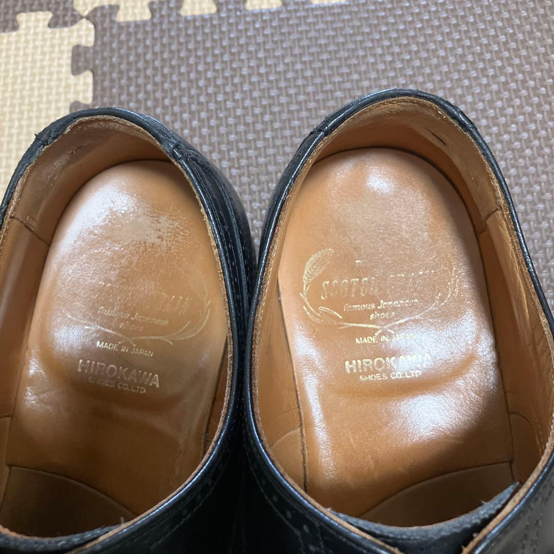 スコッチグレインウィングチップ ブラック