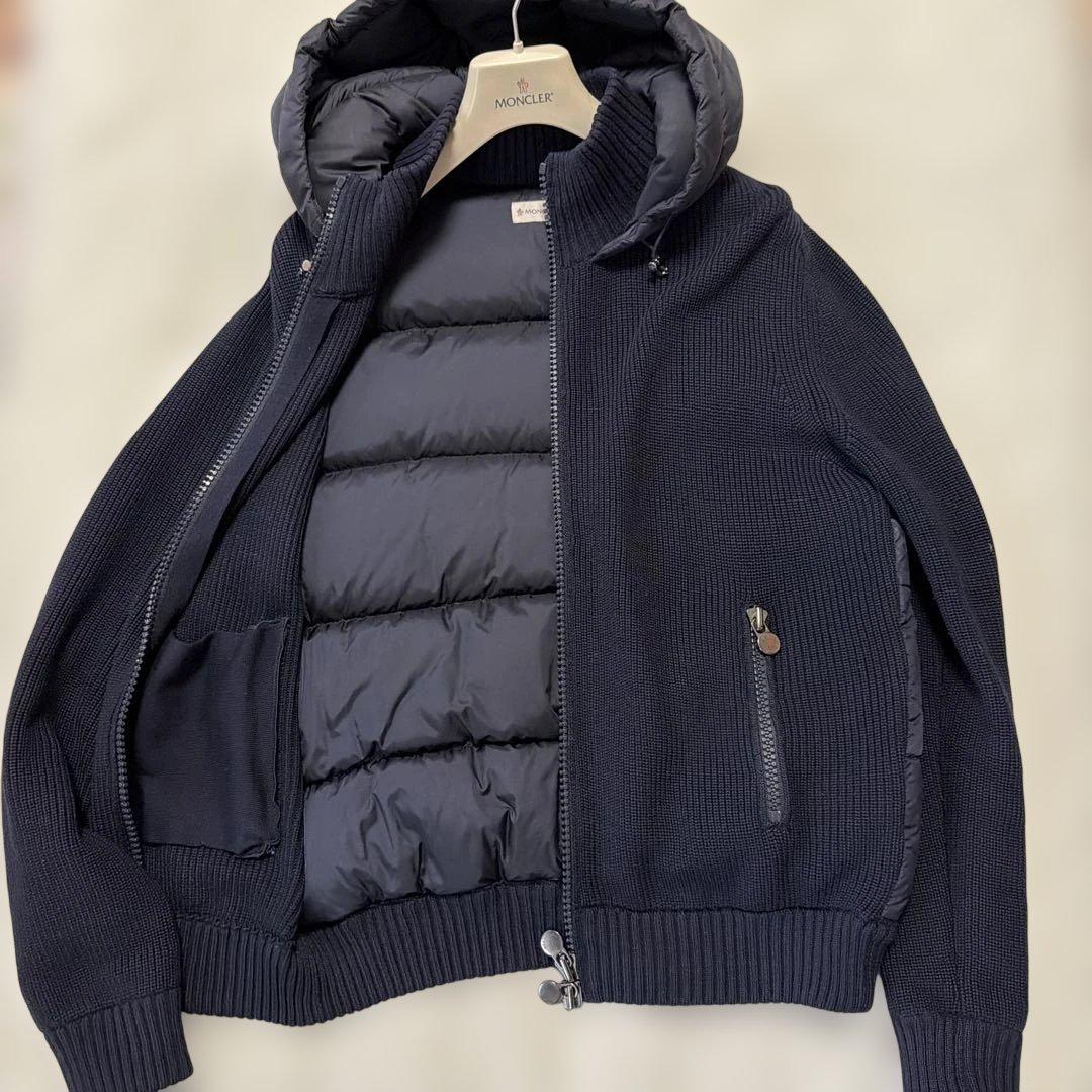 MAGLIONE TRICOT CARDIGAN ネイビー ダウンジャケット