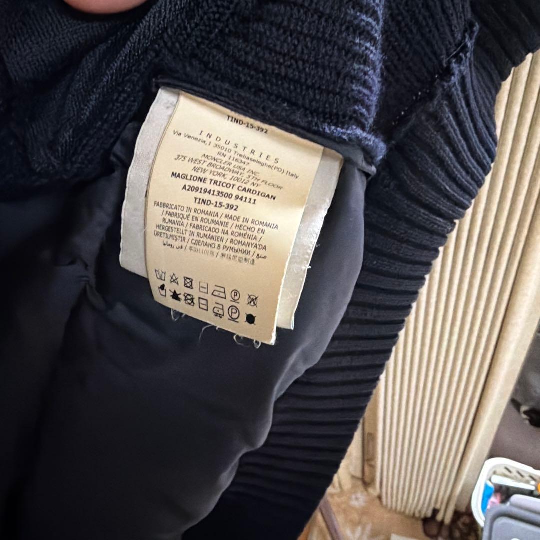 MAGLIONE TRICOT CARDIGAN ネイビー ダウンジャケット