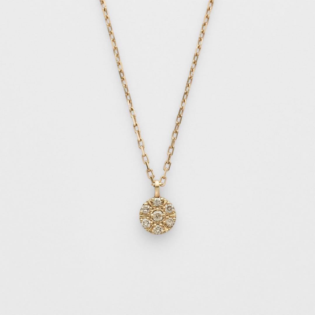 りー　K10ダイヤモンドネックレス　箱無し