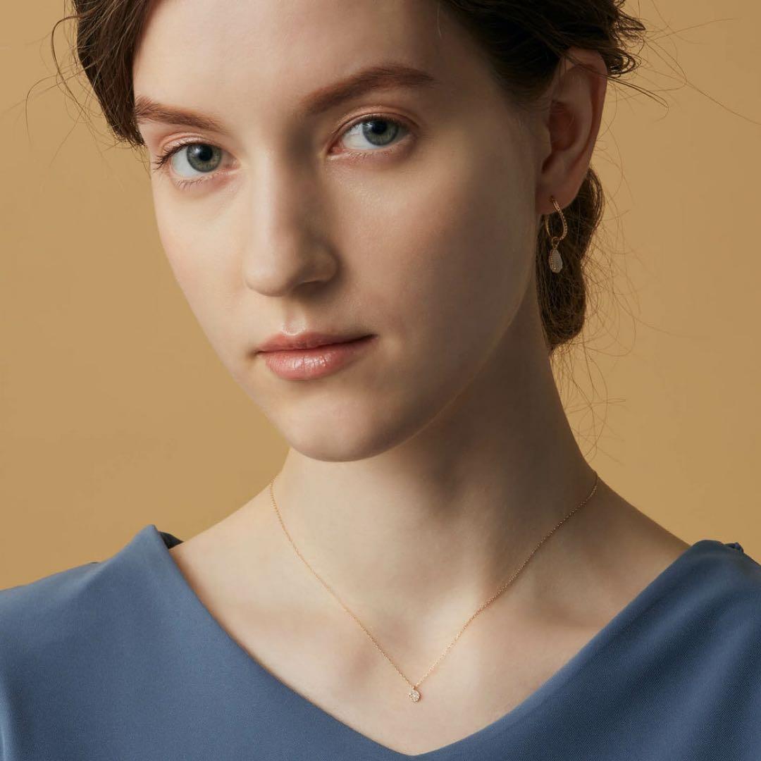 りー　K10ダイヤモンドネックレス　箱無し