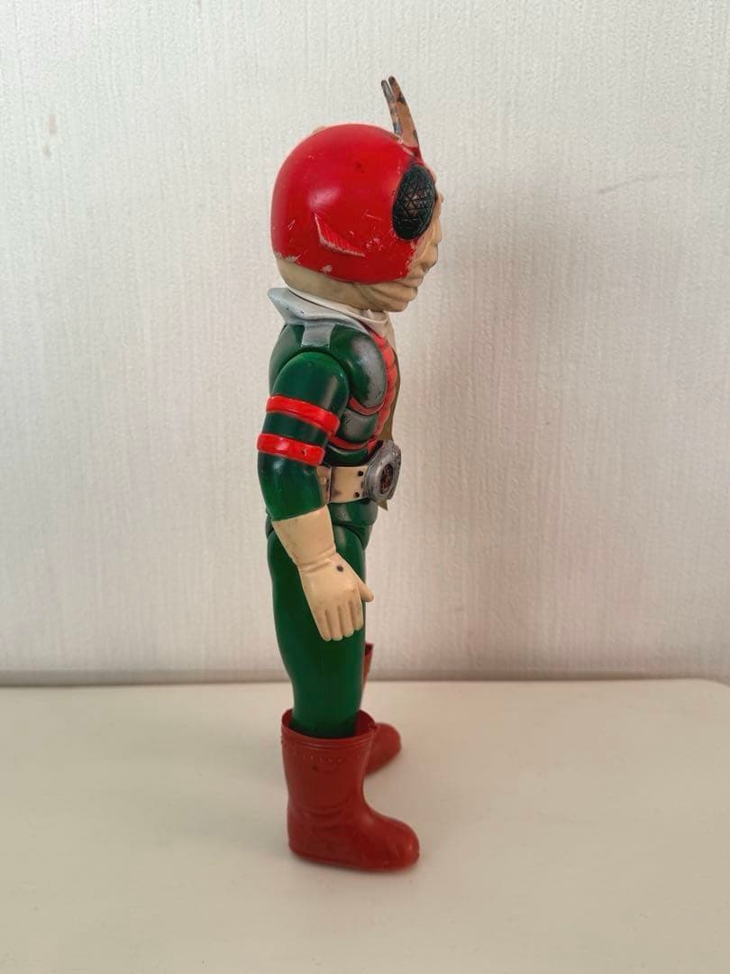 旧バンダイ 仮面ライダーV3 面取れ 当時物 マフラー付き