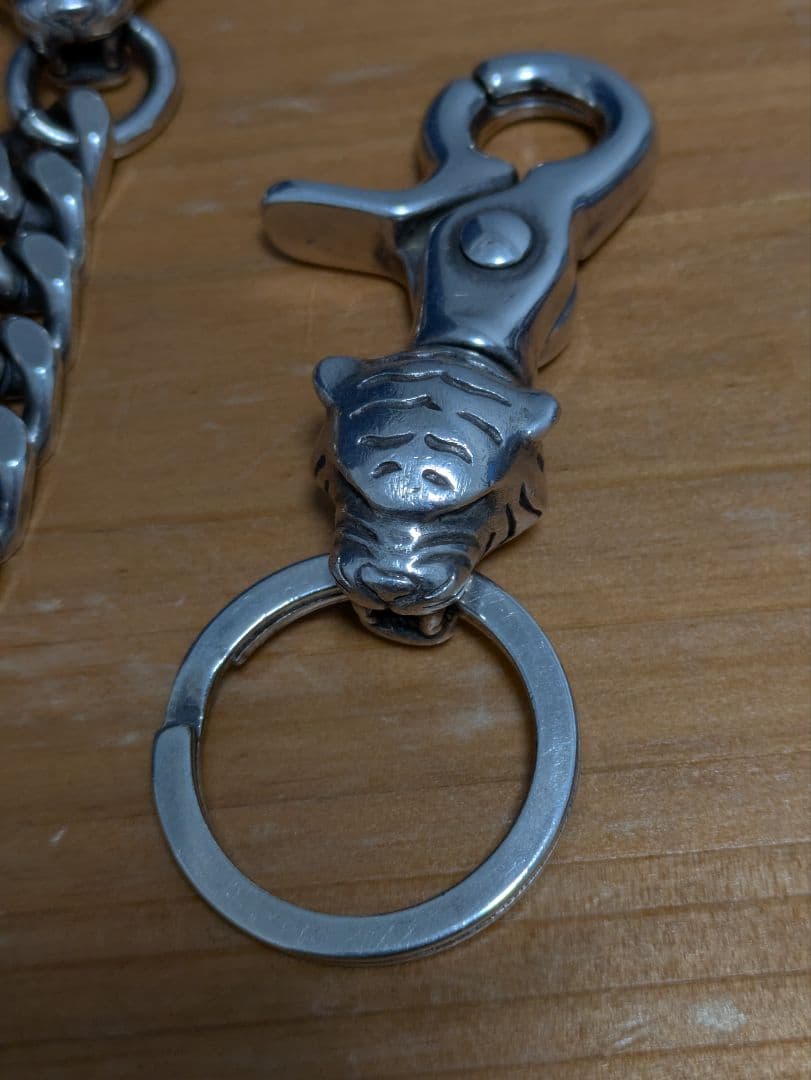 Tiger Wallet Chain(SILVER Plating)&キーフック