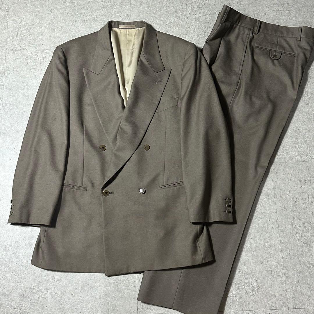 90s EMPORIO ARMANI ベージュ ダブル セットアップ