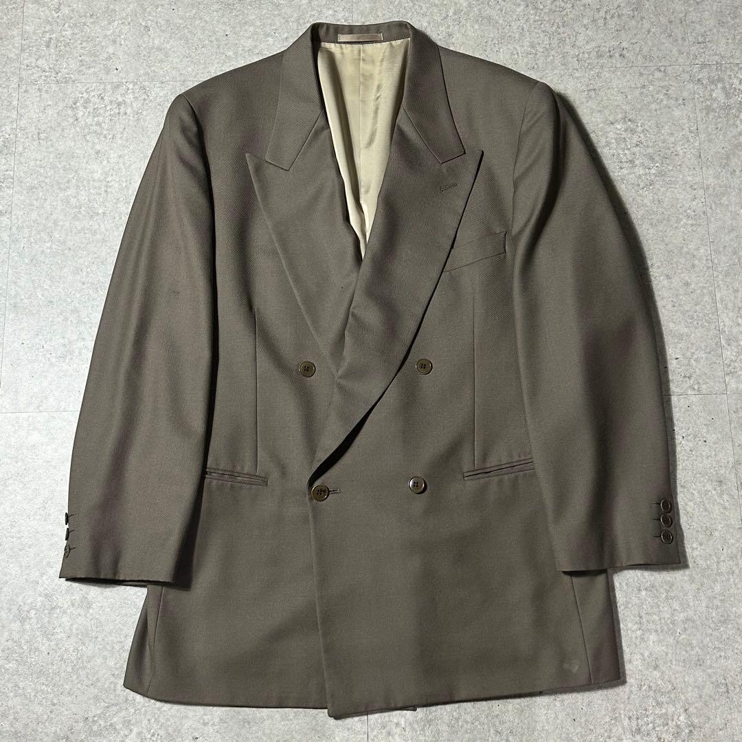 90s EMPORIO ARMANI ベージュ ダブル セットアップ