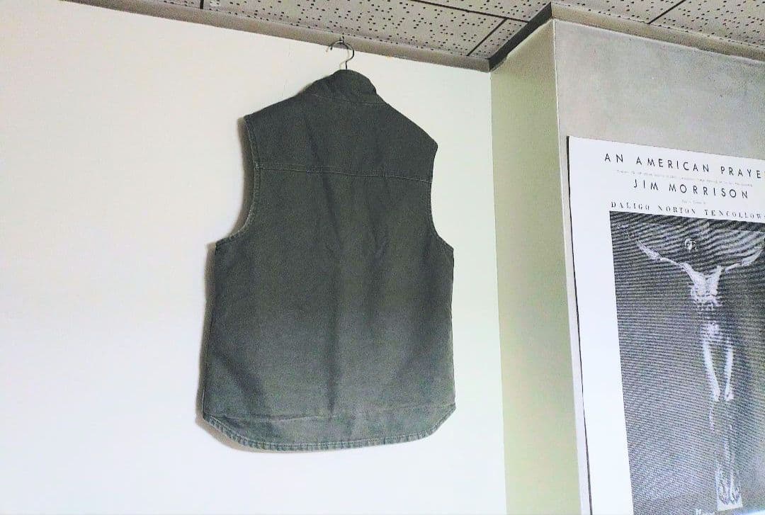 ■Carhartt オリーブグリーン【USED】ダック ベスト