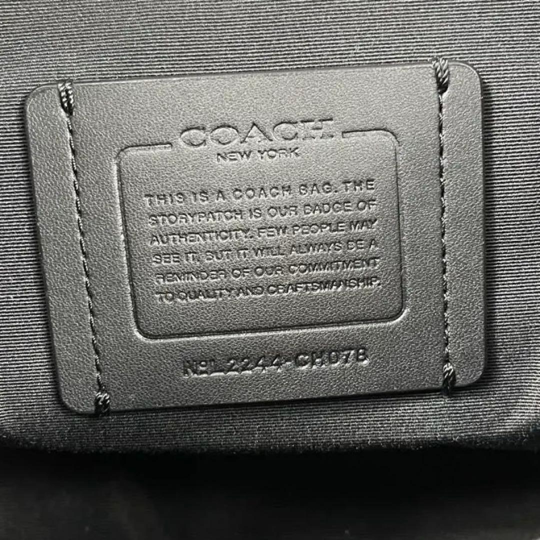 未使用級 Coach ショルダーバッグ ディストリクト 斜め掛け ブラック