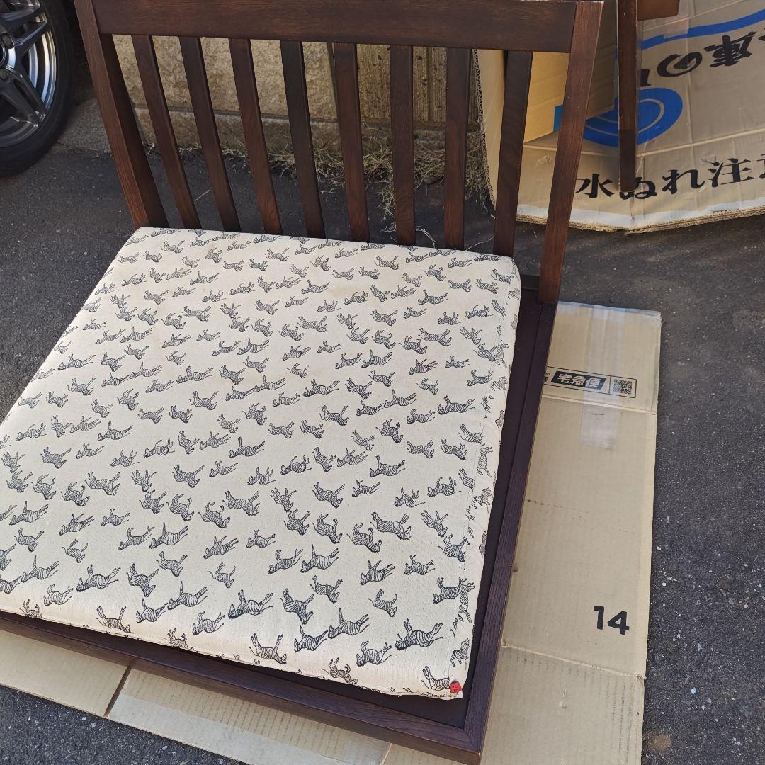 昭和レトロ　カリモクkarimoku　高級折りたたみソファ　座椅子　当時物