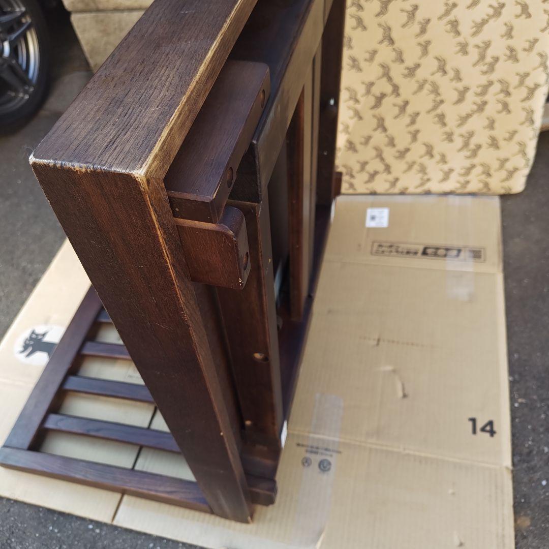 昭和レトロ　カリモクkarimoku　高級折りたたみソファ　座椅子　当時物