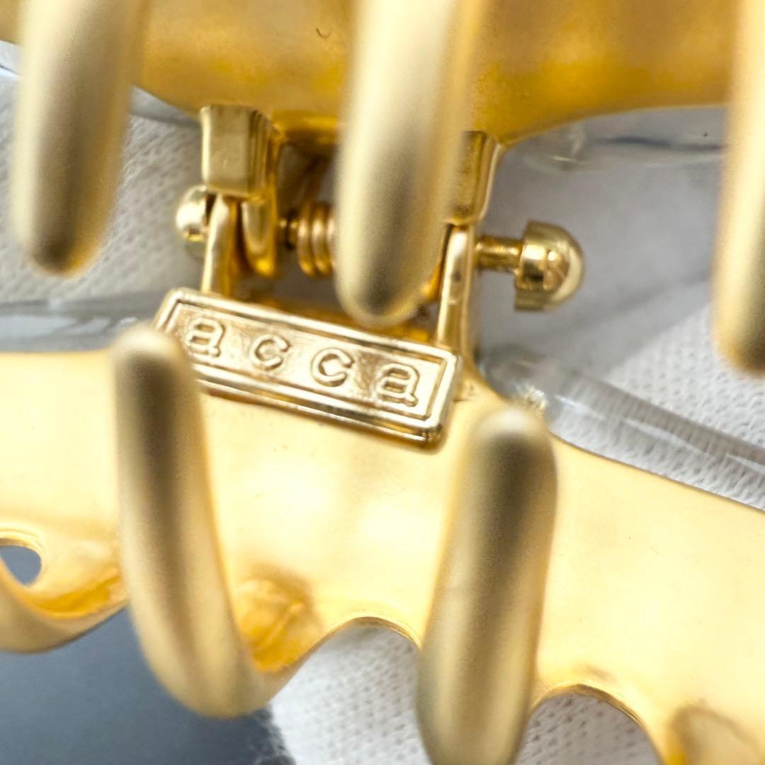 極美品/希少カラー✨acca アッカ ヘアクリップ ゴールド ニューコラーナ