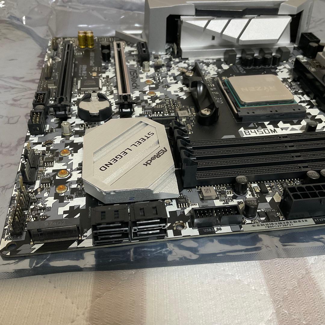 ASRock B450M STEEL LEGEND (CPU付き)