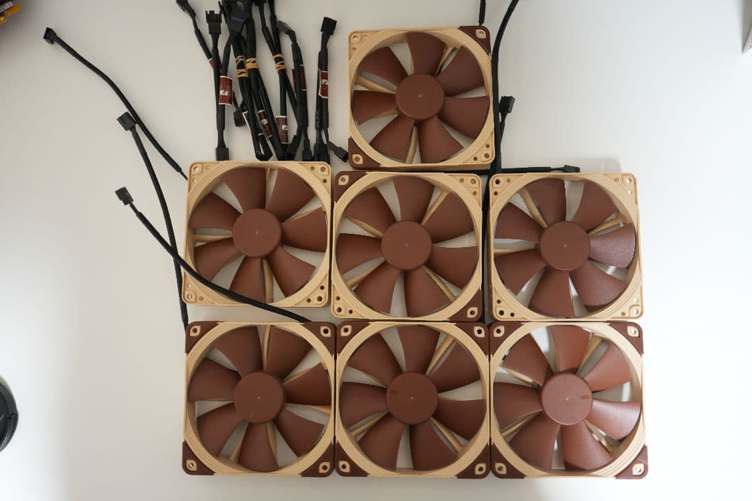 Noctua NF-F12 PWM プレミアム静音 ファン 7基セット